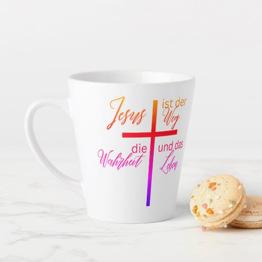 Tasse mit Kreuz – Jesus ist der Weg (Beispiel)
