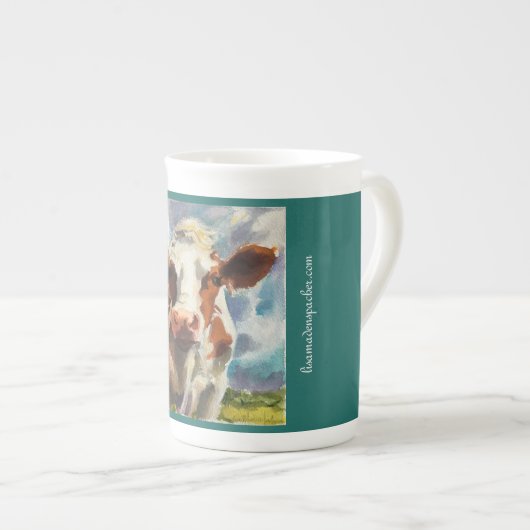 Tasse mit Kuh Watercolor (Vorderseite Rechts)