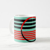 Tasse mit Kunst-Deko-Art (Vorderseite Links)