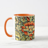 Tasse mit Kunst von William Morris (Links)