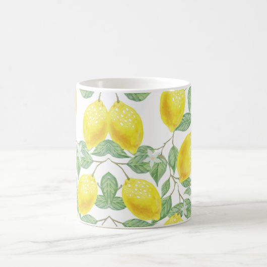 Tasse mit künstlerisch gestaltetem Zitronenwein (Mittel)