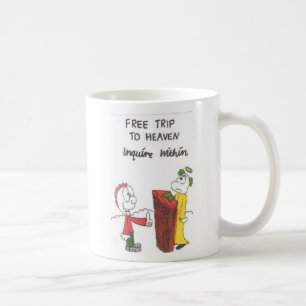 Tasse mit lebhaften Bildern der lustigen