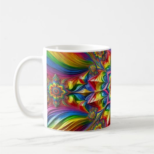 Tasse mit LGBTQ-Farbdesign (Links)