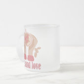 Tasse mit Liebe, Händchen und Kaffee - Angebot (Vorderseite Links)
