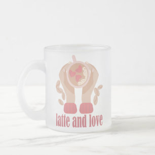 Tasse mit Liebe, Händchen und Kaffee - Angebot