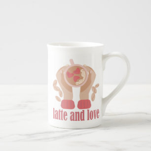 Tasse mit Liebe, Händchen und Kaffee - Angebot
