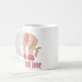 Tasse mit Liebe, Händchen und Kaffee - Angebot (Vorderseite Links)