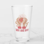 Tasse mit Liebe, Händchen und Kaffee - Angebot (Rückseite)