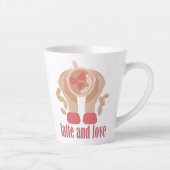 Tasse mit Liebe, Händchen und Kaffee - Angebot (Rechts)