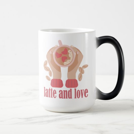 Tasse mit Liebe, Händchen und Kaffee - Angebot (Rechts)