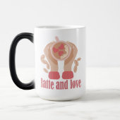 Tasse mit Liebe, Händchen und Kaffee - Angebot (Links)