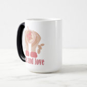 Tasse mit Liebe, Händchen und Kaffee - Angebot (Vorderseite Links)
