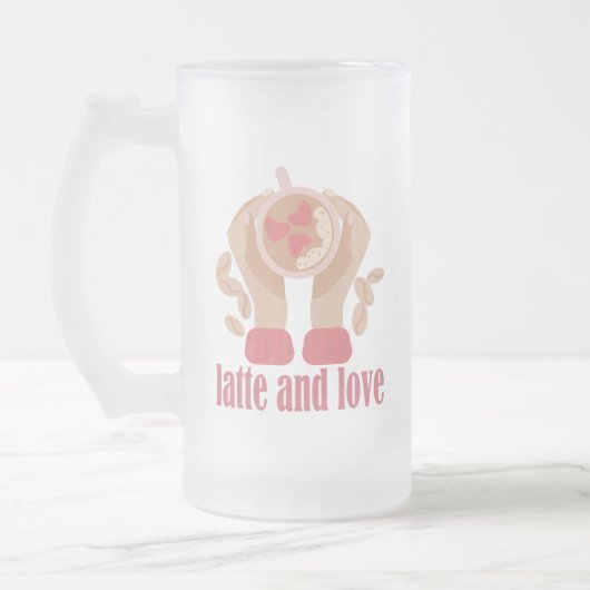 Tasse mit Liebe, Händchen und Kaffee - Angebot (Links)