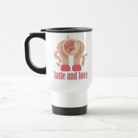 Tasse mit Liebe, Händchen und Kaffee - Angebot (Links)