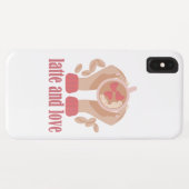 Tasse mit Liebe, Händchen und Kaffee - Angebot Case-Mate iPhone Hülle (Rückseite (Horizontal))