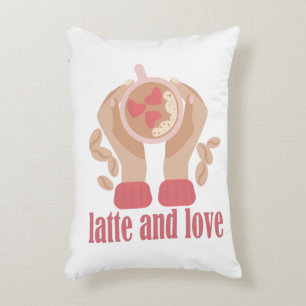 Tasse mit Liebe, Händchen und Kaffee - Angebot Dekokissen