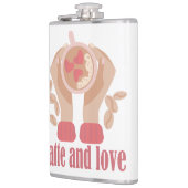 Tasse mit Liebe, Händchen und Kaffee - Angebot Flachmann (Links)