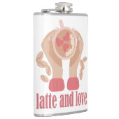 Tasse mit Liebe, Händchen und Kaffee - Angebot Flachmann (Rechts)