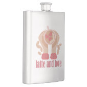 Tasse mit Liebe, Händchen und Kaffee - Angebot Flachmann (Rechts)