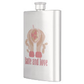 Tasse mit Liebe, Händchen und Kaffee - Angebot Flachmann (Links)