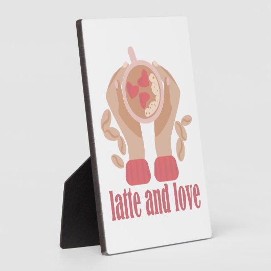 Tasse mit Liebe, Händchen und Kaffee - Angebot Fotoplatte (Seite)