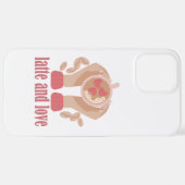 Tasse mit Liebe, Händchen und Kaffee - Angebot iPhone Hülle (Hinten horizontal)