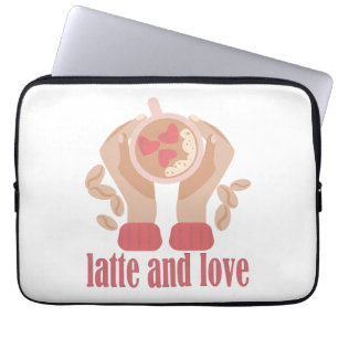 Tasse mit Liebe, Händchen und Kaffee - Angebot Laptopschutzhülle