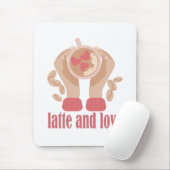 Tasse mit Liebe, Händchen und Kaffee - Angebot Mousepad (Mit Mouse)