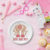 Tasse mit Liebe, Händchen und Kaffee - Angebot Pappteller (Party)