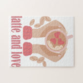 Tasse mit Liebe, Händchen und Kaffee - Angebot Puzzle (Horizontal)