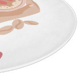 Tasse mit Liebe, Händchen und Kaffee - Angebot Schneidebrett (Ecke)