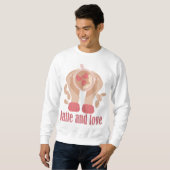 Tasse mit Liebe, Händchen und Kaffee - Angebot Sweatshirt (Vorne ganz)