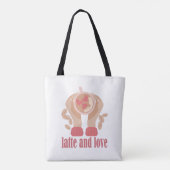 Tasse mit Liebe, Händchen und Kaffee - Angebot Tasche (Rückseite)