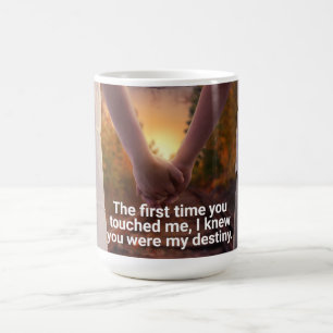 Tasse mit Liebe Zitat und Bild