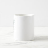 Tasse mit Linolschnitt-Buchstabe V und personalisi (Mittel)