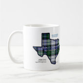 Tasse mit Loch Lonach Mysteries Tartan Texas Logo (Links)