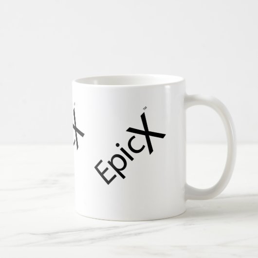 Tasse mit Logo EpicX Text-3 kippte 45 verlassen (Rechts)