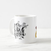 Tasse mit Logo; Vintage Kunst (Vorderseite Links)