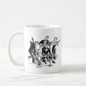 Tasse mit Logo; Vintage Kunst (Links)