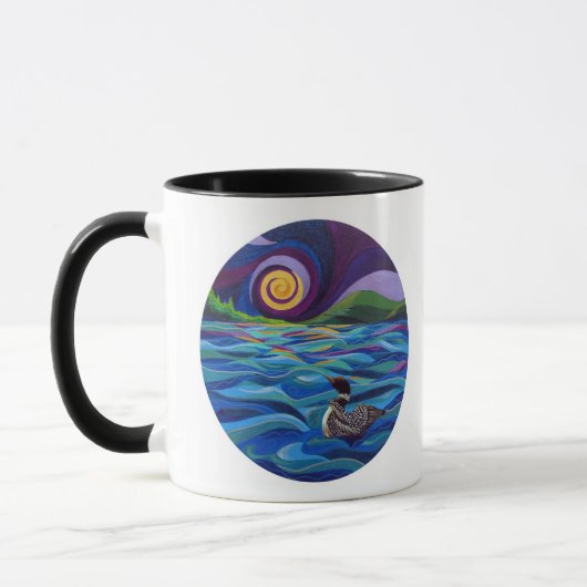 Tasse mit Loon. (Links)