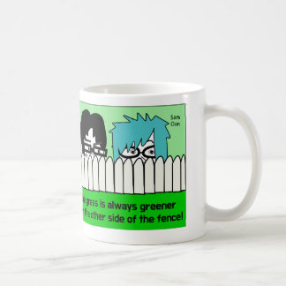 Tasse mit lustigem koreanischem Sprichwort