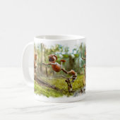 Tasse mit lustigen Eichelfen-Bikern (Vorderseite Links)