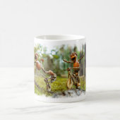 Tasse mit lustigen Eichelfen-Bikern (Mittel)
