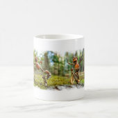 Tasse mit lustigen Eichelfen-Bikern (Mittel)