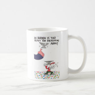 Tasse mit lustigen Kirchenzeichen mit Animation