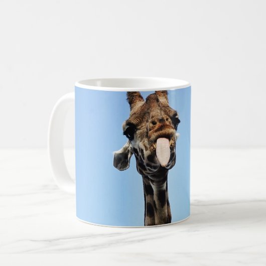 Tasse mit lustiger Giraffe (Vorderseite Links)