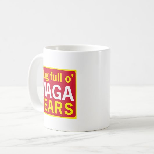 Tasse mit MAGA-Tränen (Vorderseite Links)