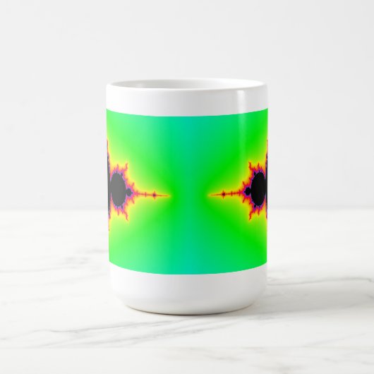 Tasse mit Mandelbrot Fraktal (Mittel)
