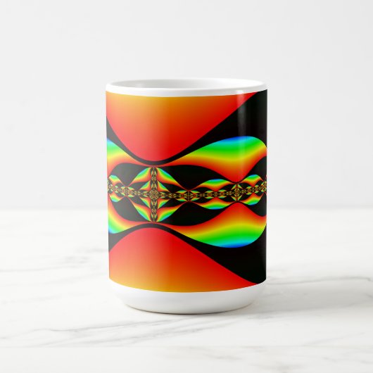 Tasse mit Mandelbrot Fraktal (Mittel)