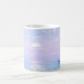 Tasse mit Meereslandschaftsdruck (Mittel)